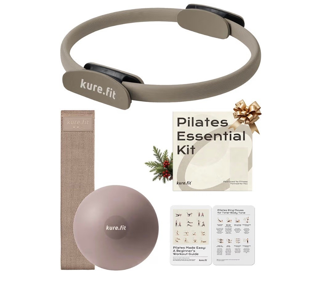 Home Pilates Essentials Kit for Women | Pilates Ring, Mini Ball, Booty Band Set | Pilates Equipment Starter Set in Gift Box | Workout Guide Included

#LTKHome #LTKselfcare #LTKvlog