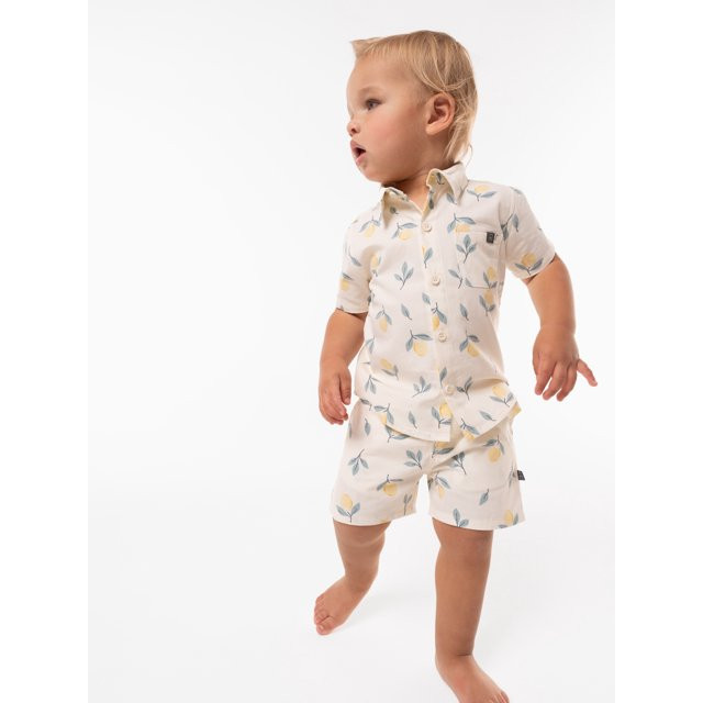 Modern Moments by Gerber Toddler Boy Woven Shirt and Short Set, Sizes 12M-5T | Walmart (US)