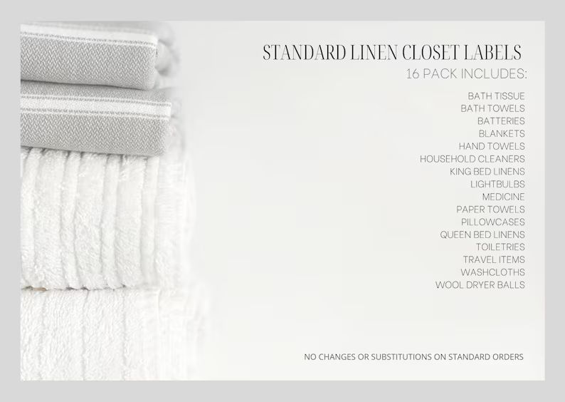LABELS  Linen Closet Labels  2.5 X 3.5 Card - Etsy | Etsy (US)