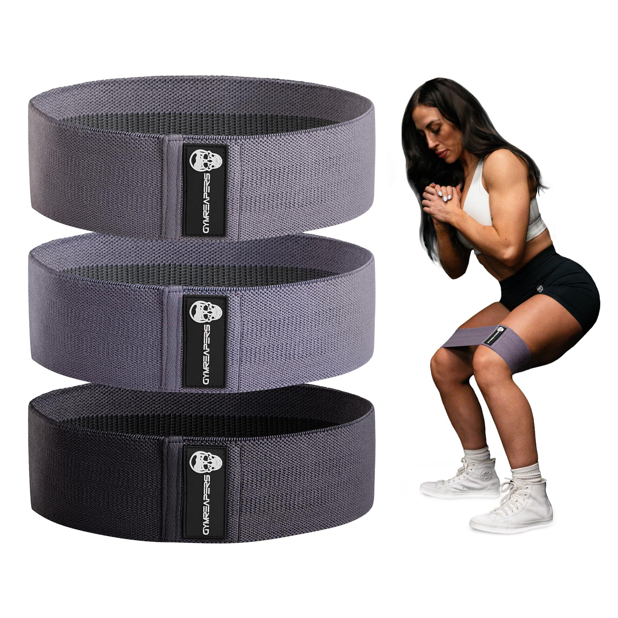 Hip Bands for Booty Workouts | Non Slip Fabric Band Set with 3 Levels - Resistance Bands for Legs... | Amazon (US)