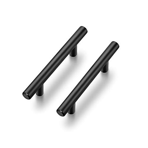 Ravinte 6 Pack | 5 Inch Cabinet Pulls Matte Black Stainless Steel Kitchen Drawer Pulls Cabinet Handles 5InchLength, 3Inch Hole Center | Amazon (US)