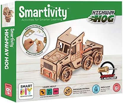 Amazon.com: Smartivity Highway Hog 3D Wooden Model Engineering STEM Building Toy for Kids Ages 6 ... | Amazon (US)