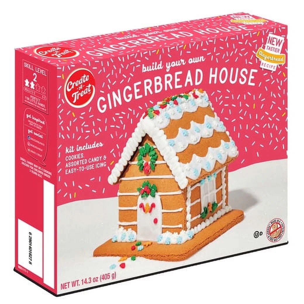 Create-A-Treat Gingerbread House Kit - Skill Level 2 - 14.3 oz | Walmart (US)