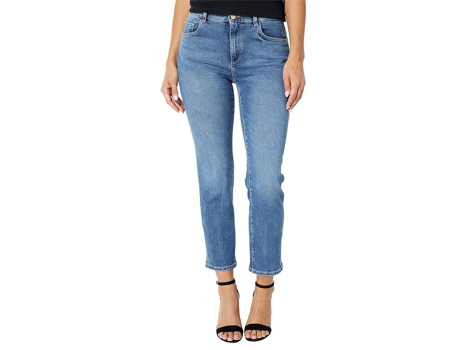 DL1961 Patti Straight High-Rise Vintage Ankle in Maritime Vintage (Maritime Vintage) Women's Jeans | Zappos
