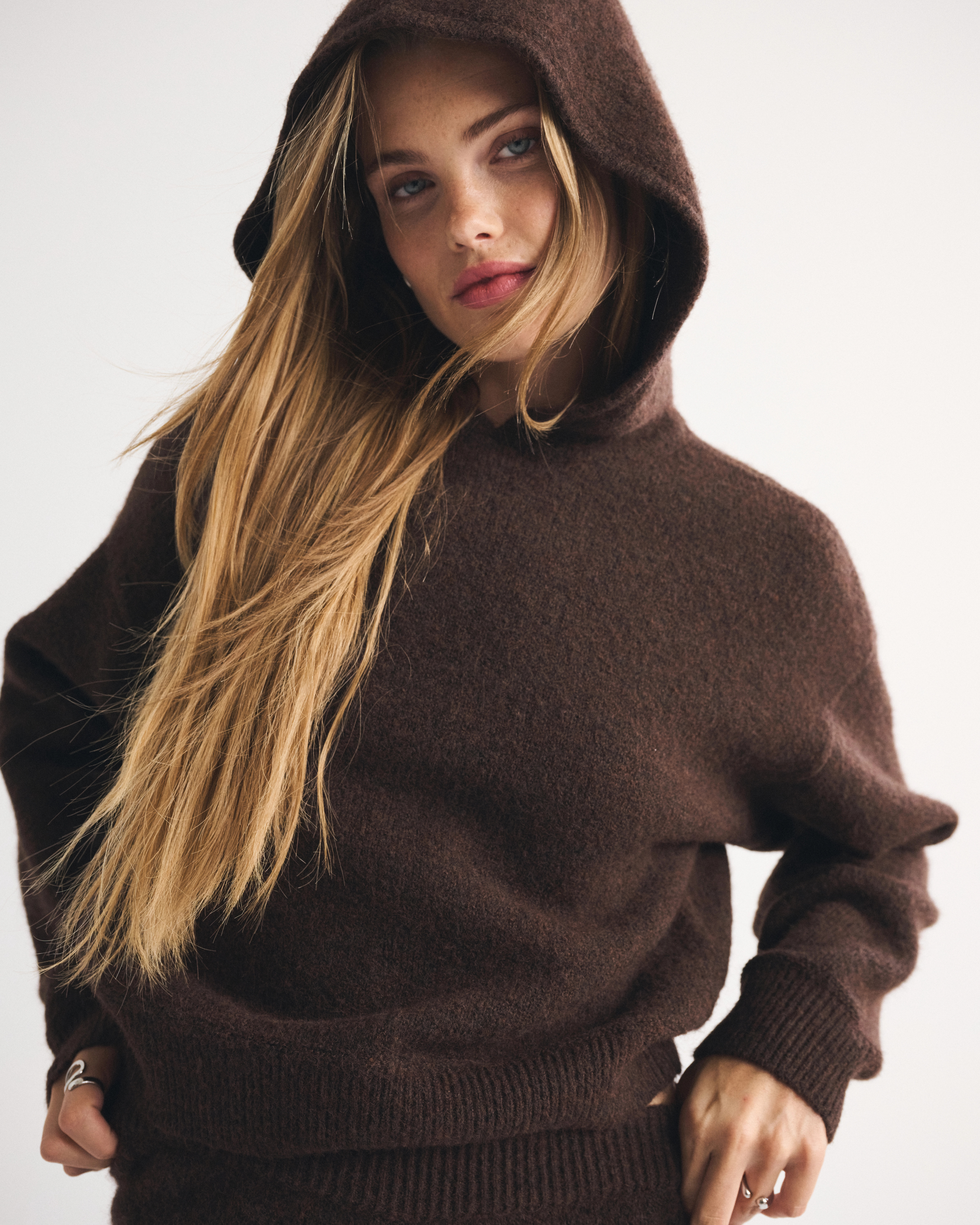 Wool-Blend Sweater Hoodie | Abercrombie & Fitch (US)