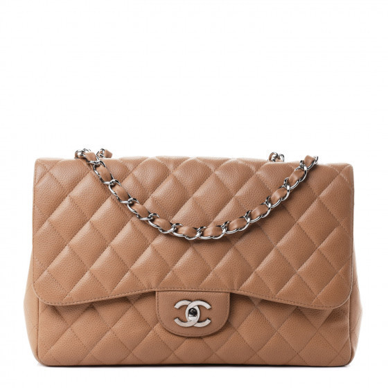 CHANEL

Caviar Quilted Jumbo Single Flap Beige | Fashionphile