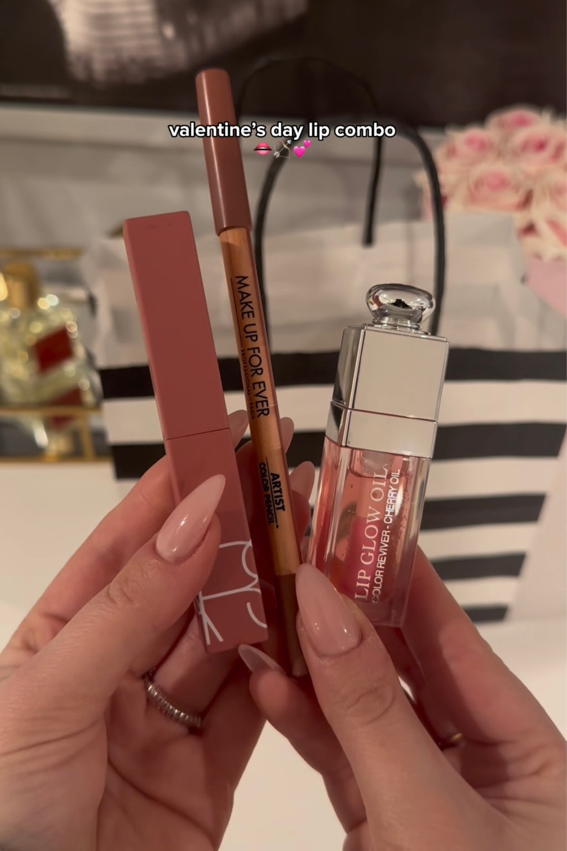 Valentine’s Day Lip Combo! 

Nars, dior lip glow oil, whatever walnut lip pencil, lipstick, lip gloss, lip combo, lip products, lip plumper, nude lips, valentine day gift 

#LTKbeauty #LTKGiftGuide #LTKFind