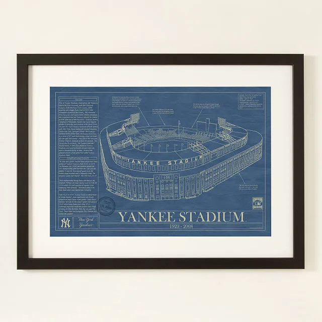 Large MLB Stadium Blueprints | UncommonGoods
