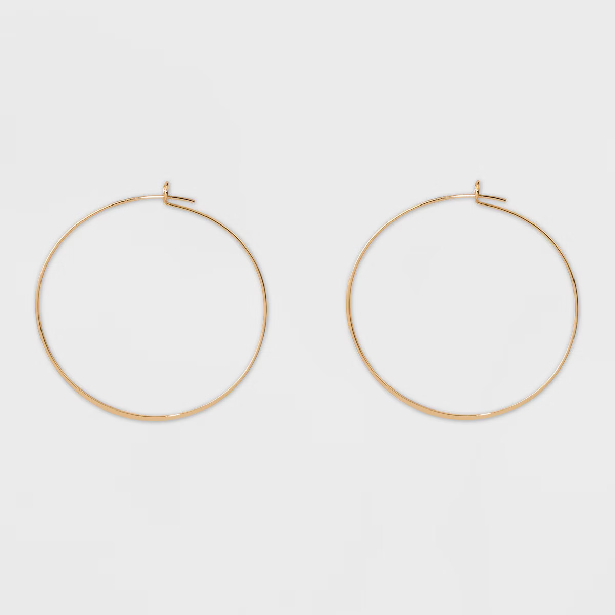 Thin Medium Hoop Earrings - A New Day™ | Target