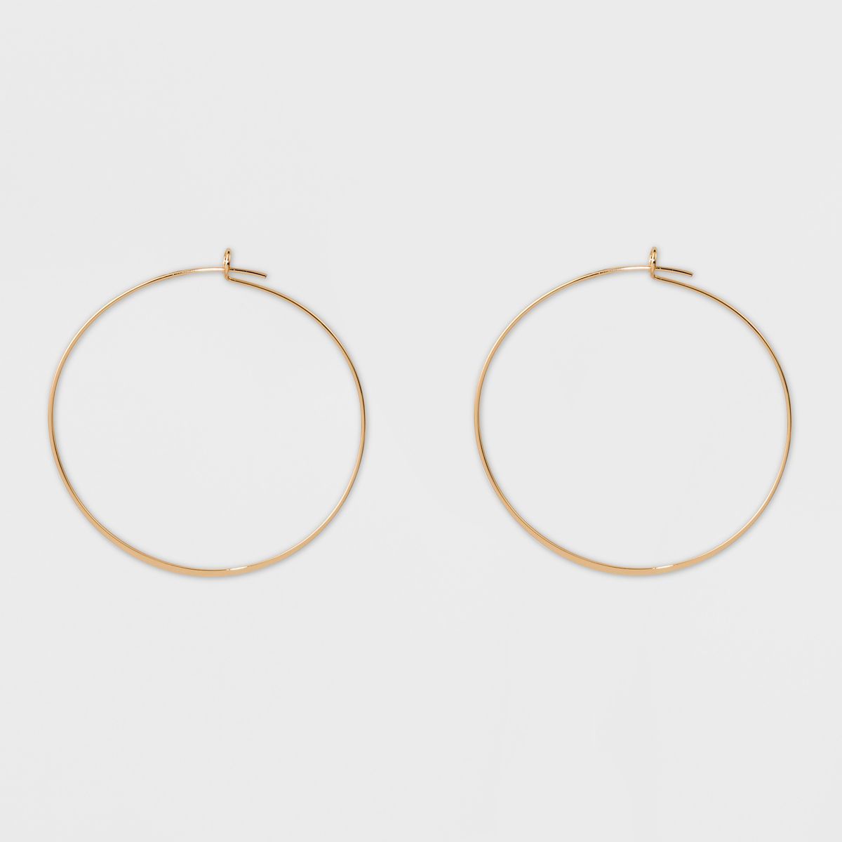 Thin Medium Hoop Earrings - A New Day™ | Target