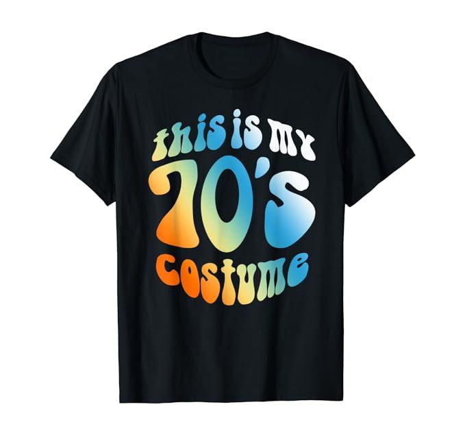 This Is My 70s Costume Vintage Retro T Shirt 1970s Shirt | Amazon (US)