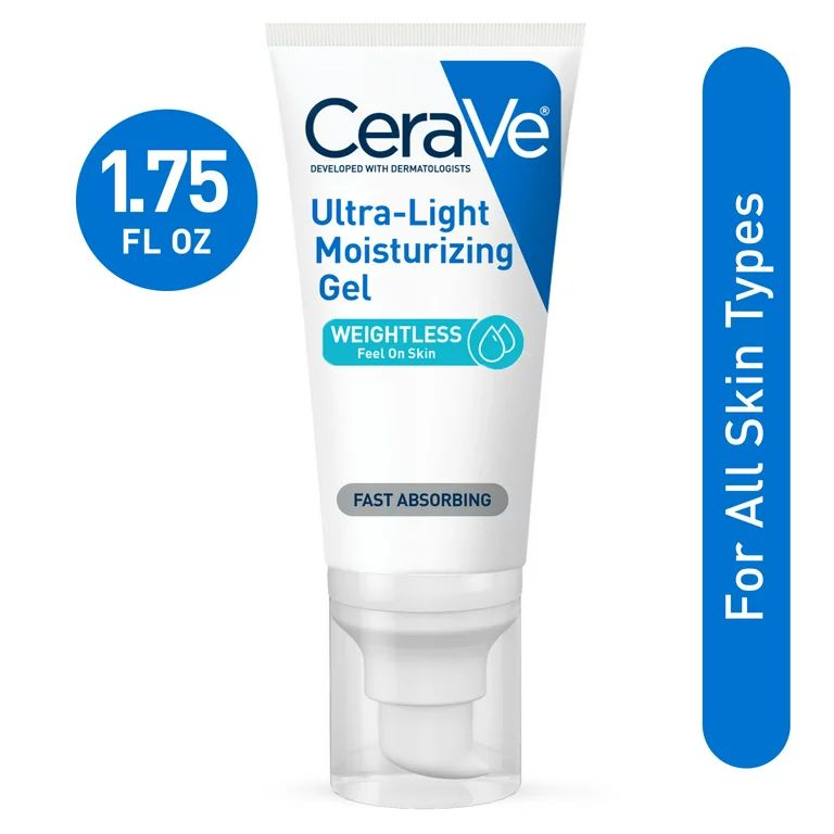 CeraVe Ultra-Light Gel Face Moisturizer with Hyaluronic Acid & Niacinamide All Skin Types 1.75 fl... | Walmart (US)