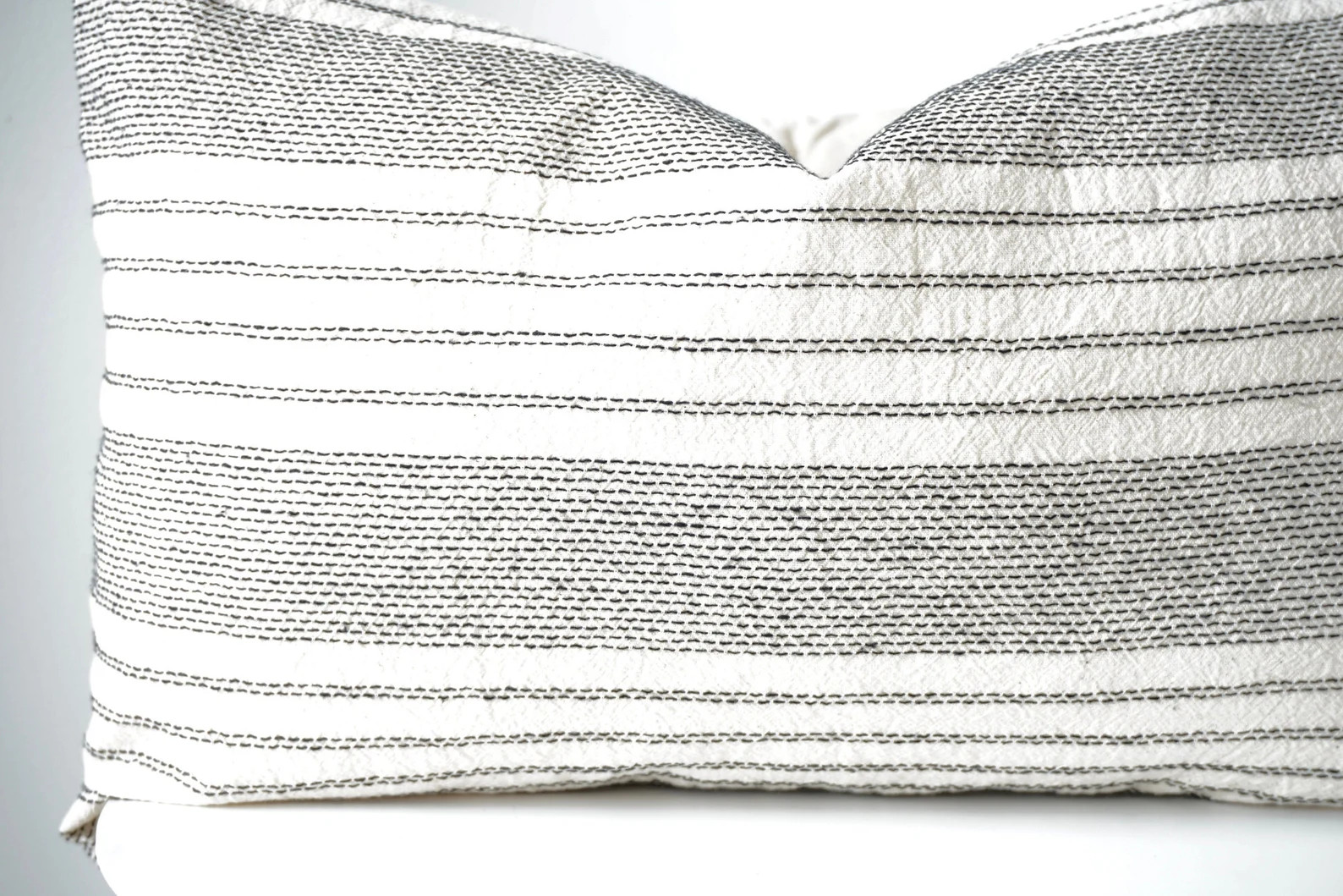 Read the full title
    White Cream Black Striped Pillow Cover | Etsy (US)