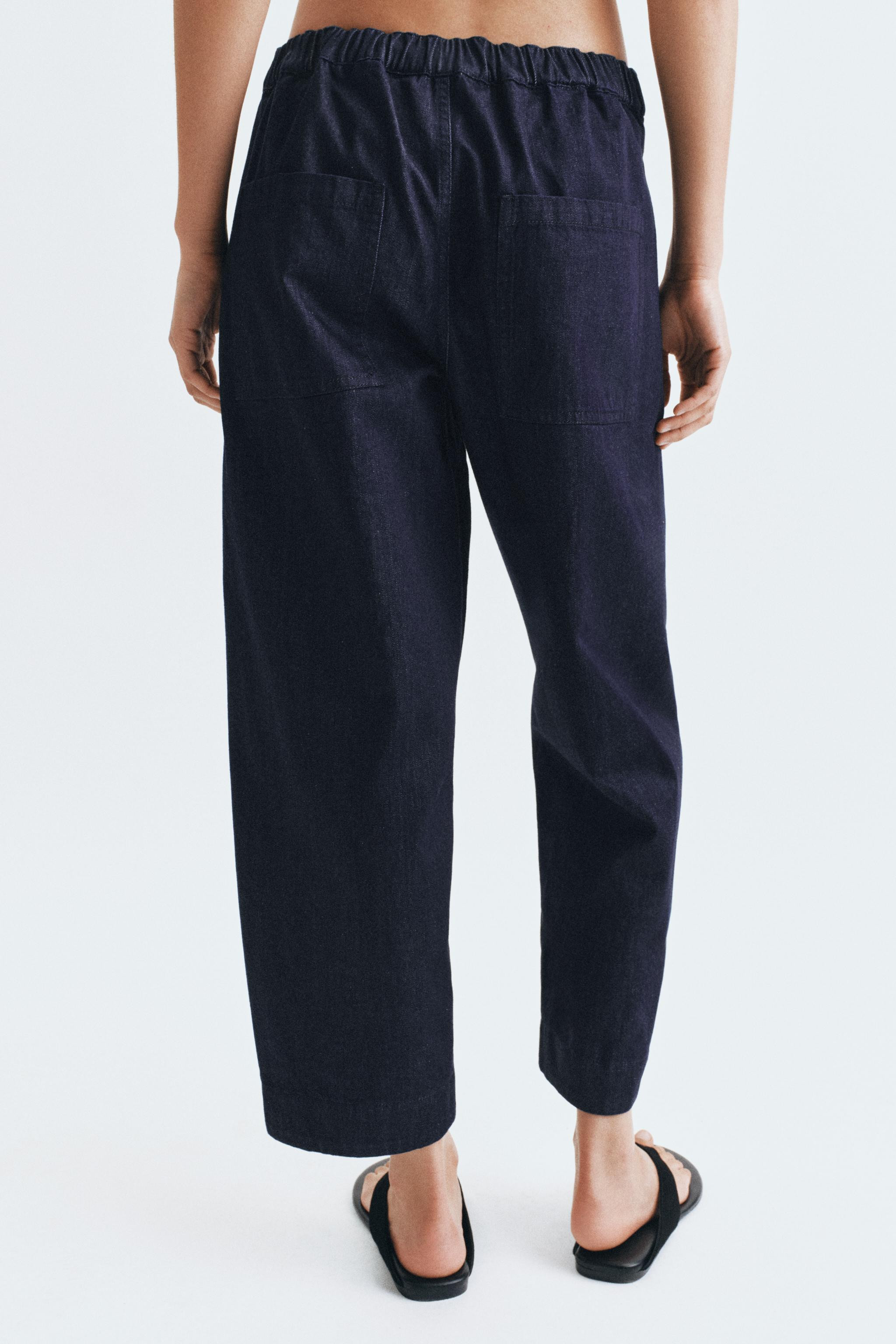 ZW COLLECTION BARREL DENIM TROUSERS | Zara UK