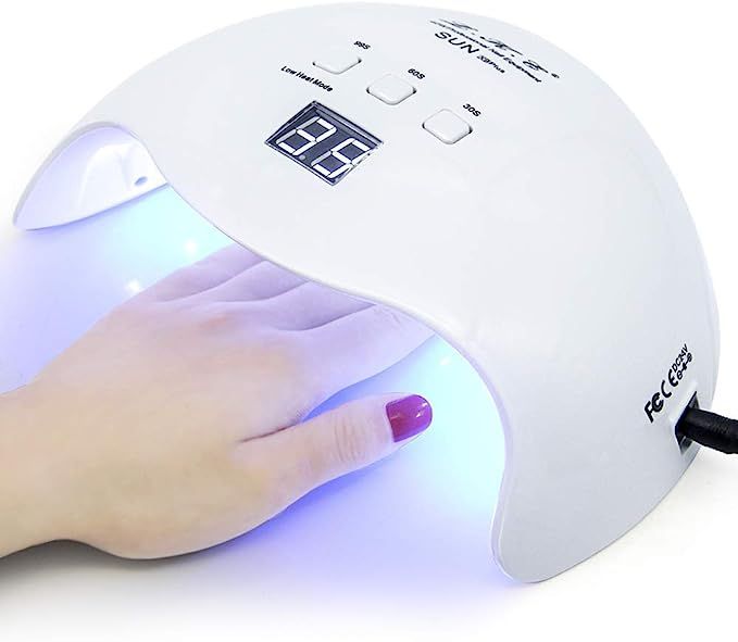 Gel UV LED Nail Lamp,LKE Nail Dryer 40W Gel Nail Polish UV LED Light with 3 Timers Professional f... | Amazon (US)