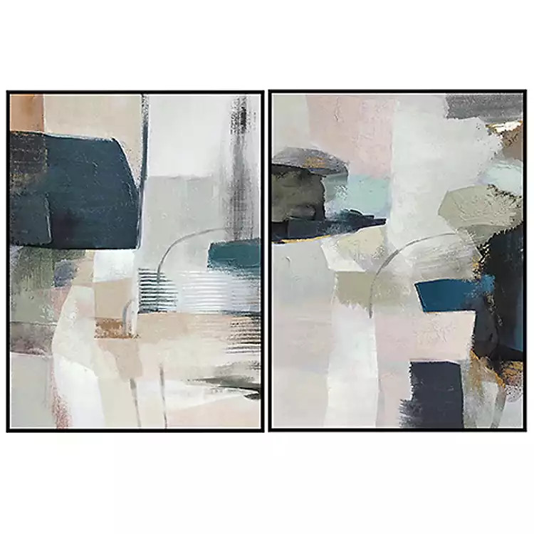 Navy Escape Framed Canvas Art Prints, Set of 2 | Kirkland's Home