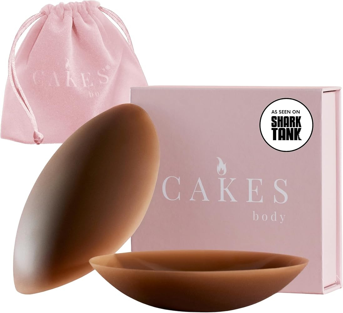CAKES Body® Non-Adhesive Silicone Nipple Covers for Women (NO STICKY ADHESIVE) - Reusable, Silic... | Amazon (US)