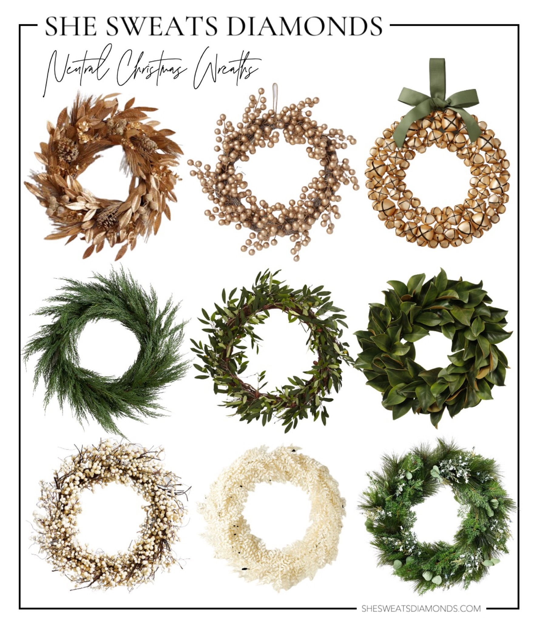 The prettiest neutral Christmas wreaths! Grab your holiday decor before it sells out!

#LTKunder100 #LTKHoliday #LTKSeasonal