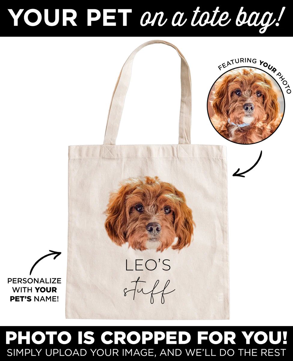 Personalized Pet Tote Bag | Type League Press