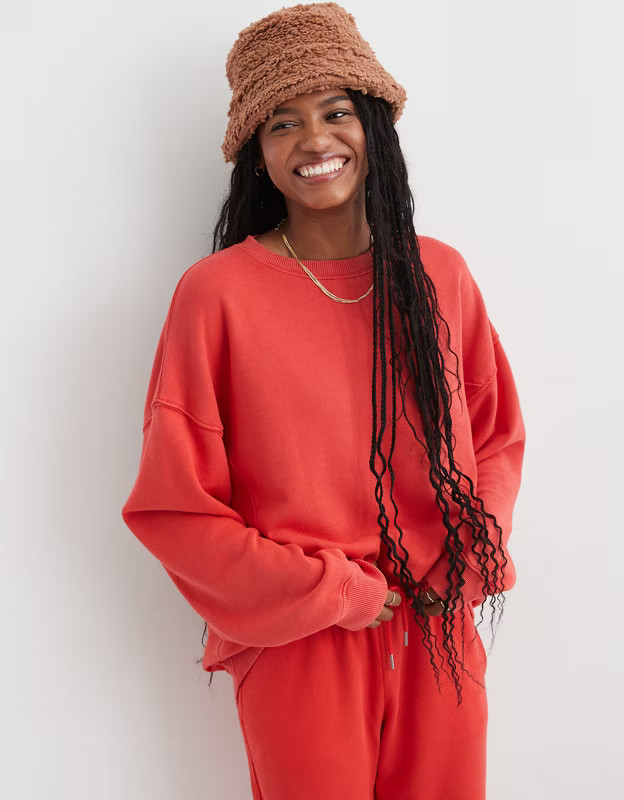 Aerie The Chill Crew Sweatshirt | Aerie