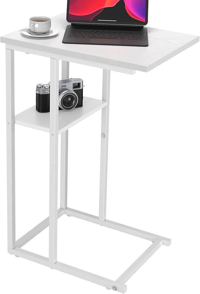 Yusong C Shaped End Table, Side Table for Couch and Bed, Small Side Table for Small Spaces, Livin... | Amazon (CA)