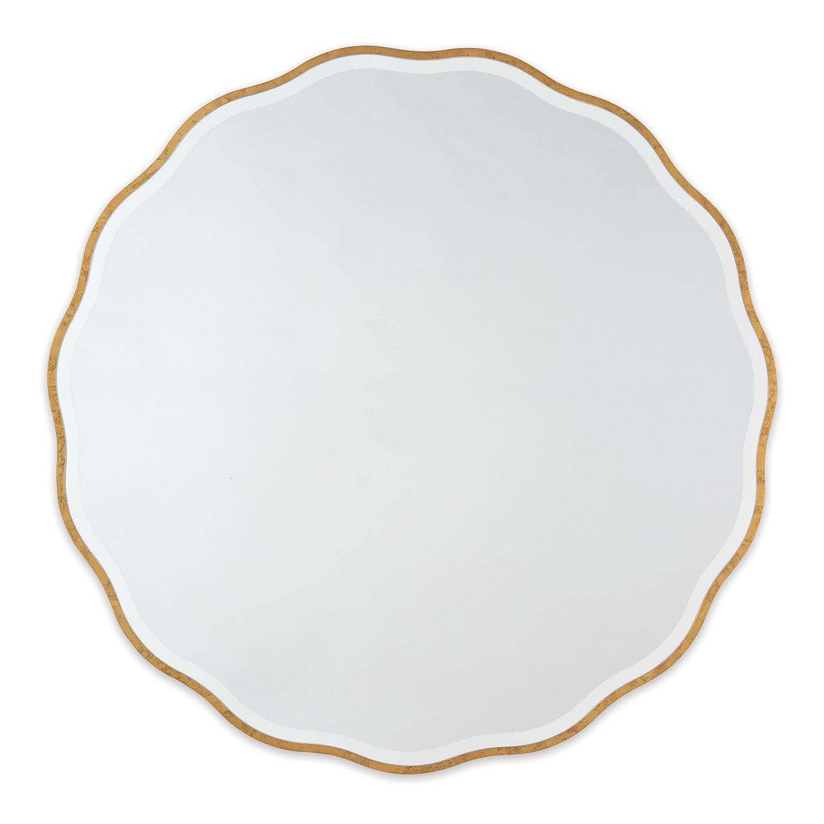 Round Gilded Scallop Mirror - Large | Shades of Light