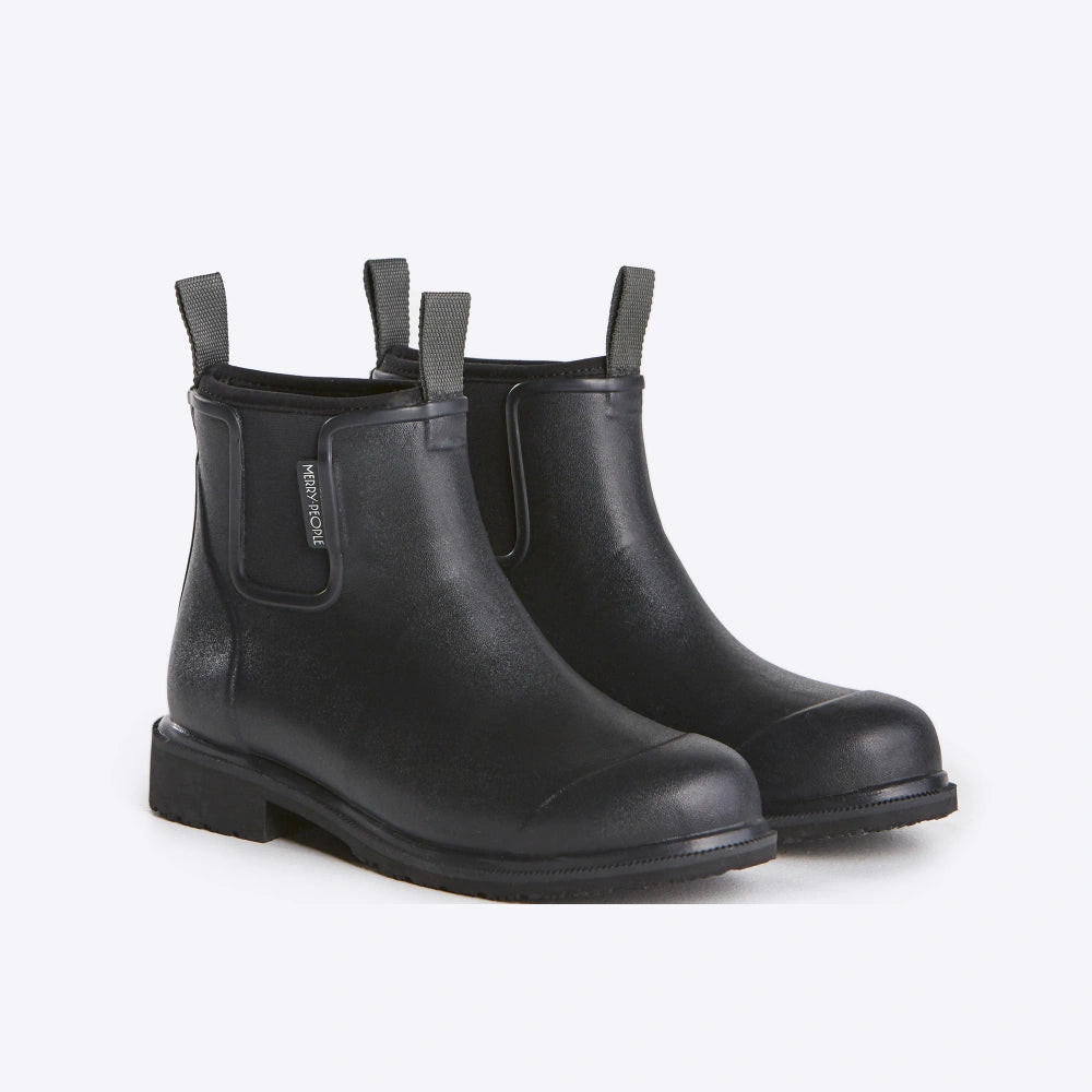 Bobbi Wellington Boot // Black & Black | Merry People - UK