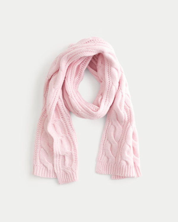Cable-Knit Scarf | Hollister (US)