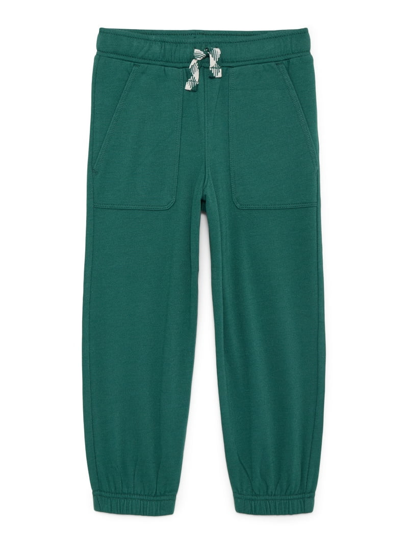 Wonder Nation Little Boys Solid Fleece Joggers, Size 4-10 | Walmart (US)