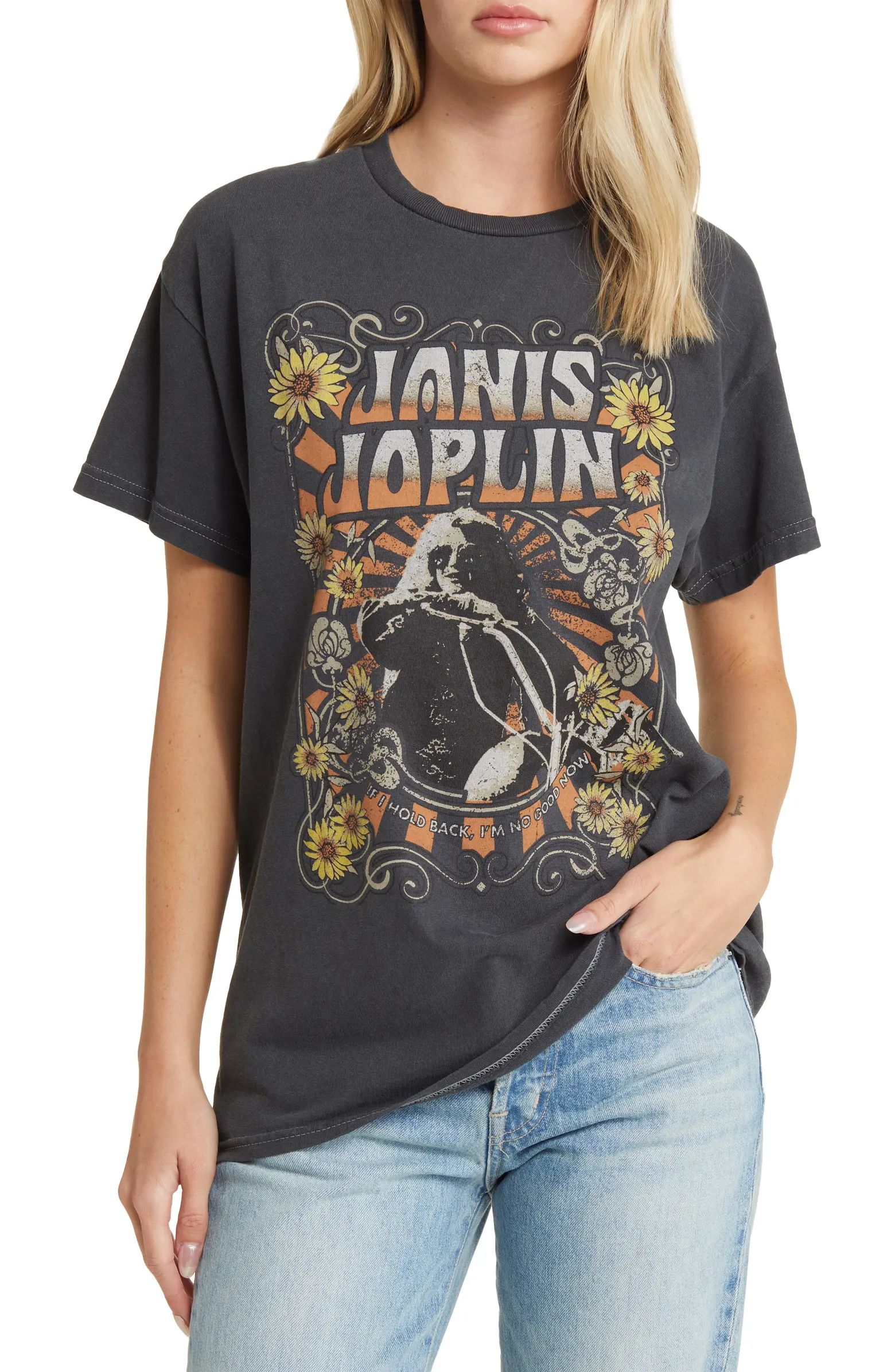 Vinyl Icons Janis Joplin Cotton Graphic T-Shirt | Nordstromrack | Nordstrom Rack