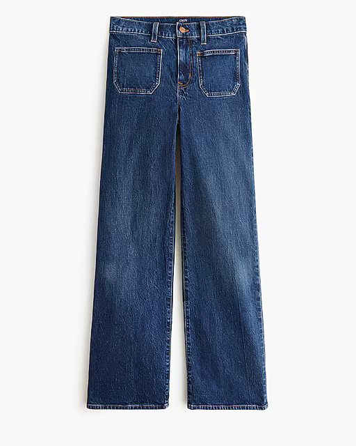 Slim wide-leg patch-pocket jean | J.Crew Factory