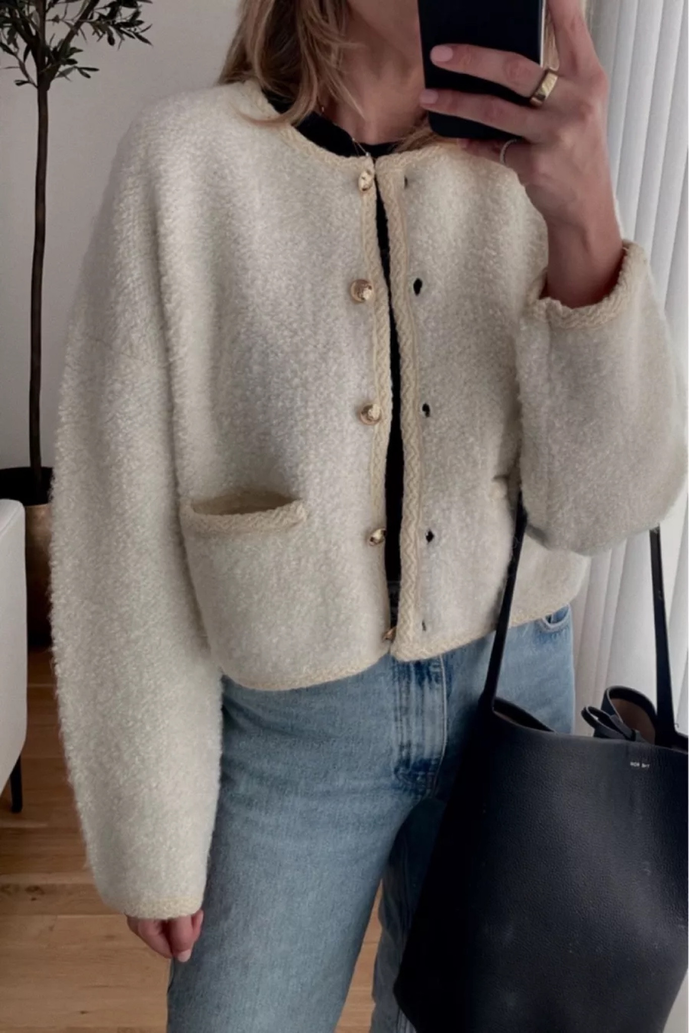 Button Front Cardigan // Boucle Cardigan // Fall Sweaters 

#LTKStyleTip #LTKSeasonal