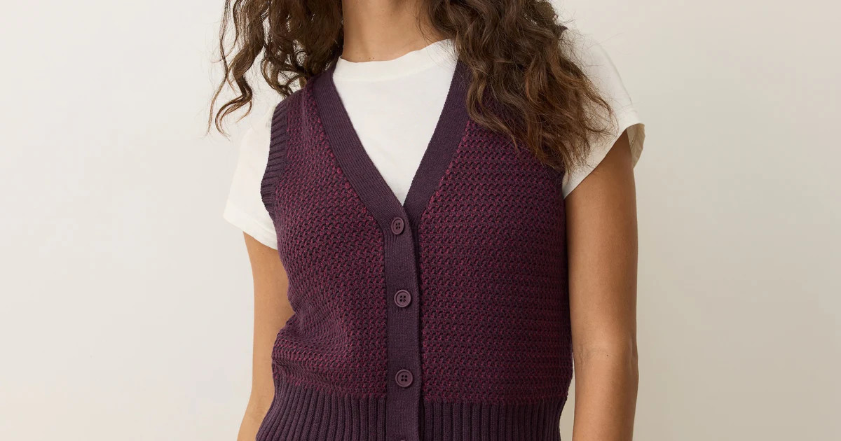 Robin Textured Sweater Vest | Marine Layer