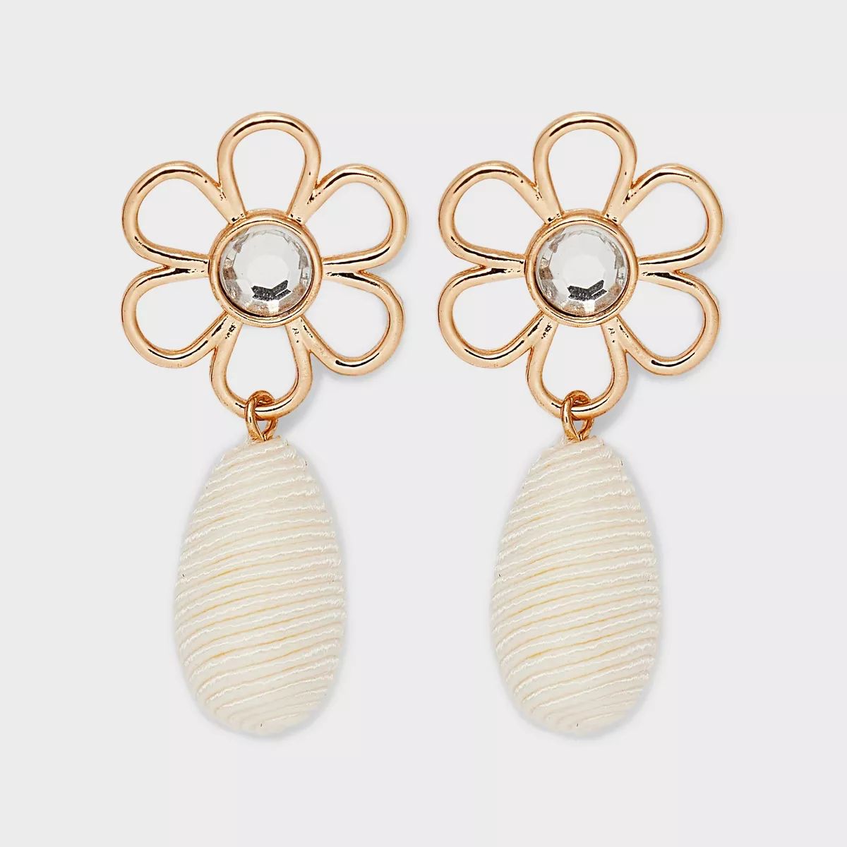 SUGARFIX by BaubleBar Threaded Flower Statement Drop Earrings | Target