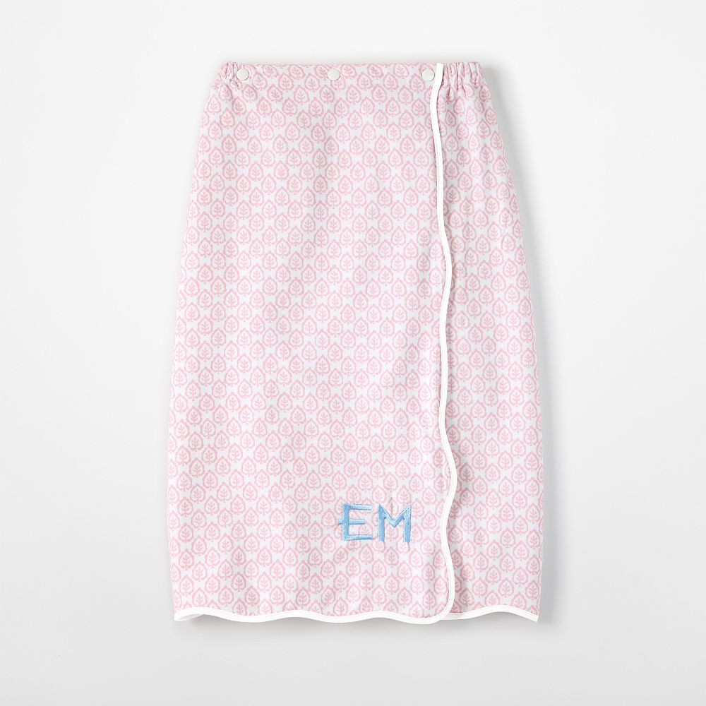 Sanderson Scalloped Towel Wrap​ | Mark and Graham