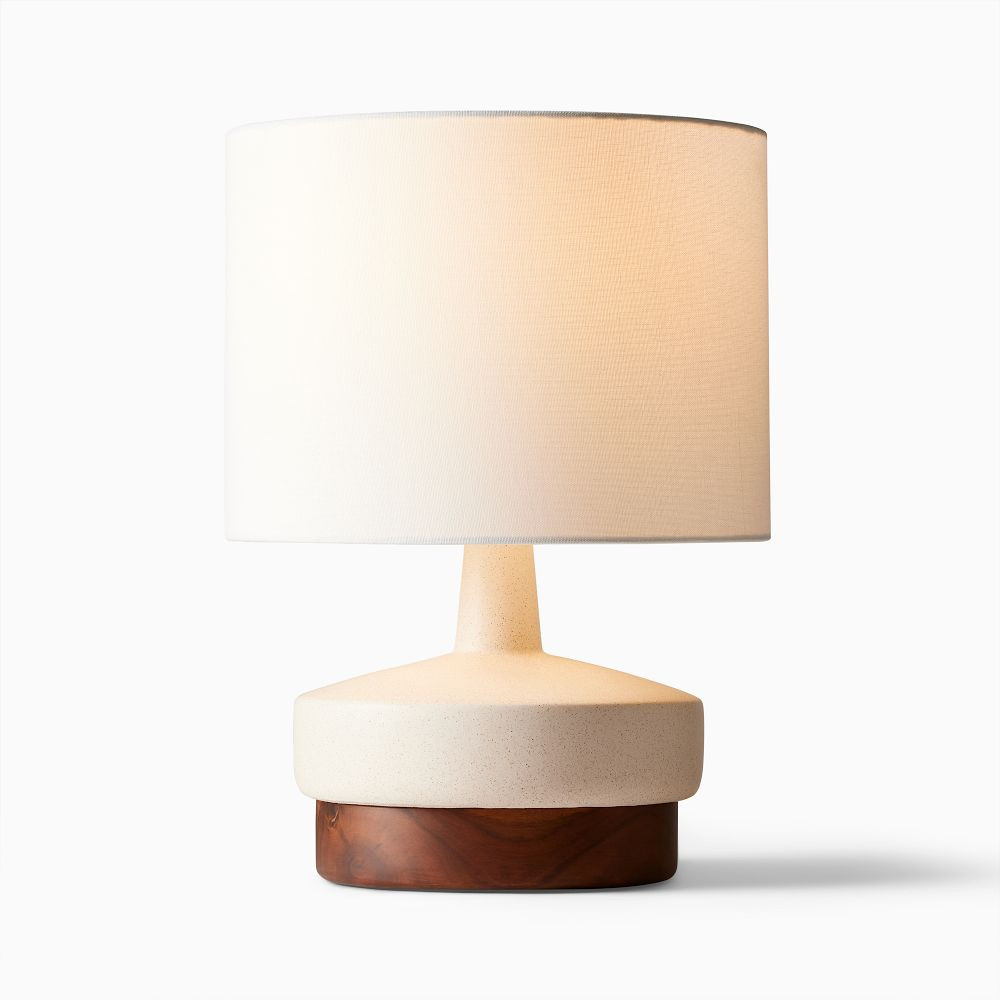 Wood & Ceramic Table Lamp (17") | West Elm (US)