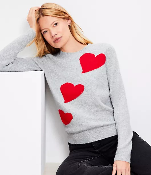 Loft Heart Sweater | LOFT