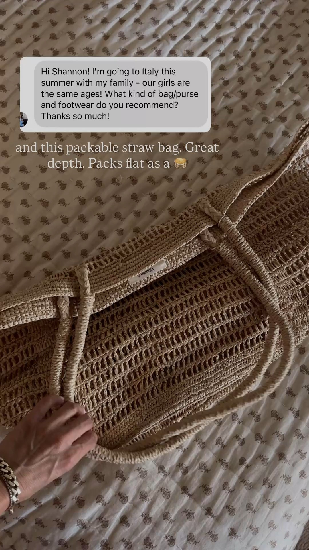 Packable straw bag for summer travels

#LTKOver40