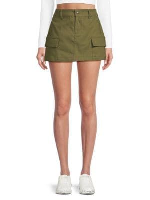 Lea & Viola Solid Mini Cargo Skirt on SALE | Saks OFF 5TH | Saks Fifth Avenue OFF 5TH
