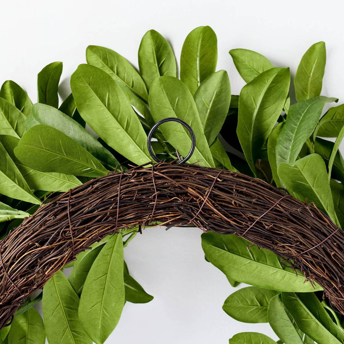 26" Seeded Green Leaf Wreath - Hearth & Hand™ with Magnolia | Target
