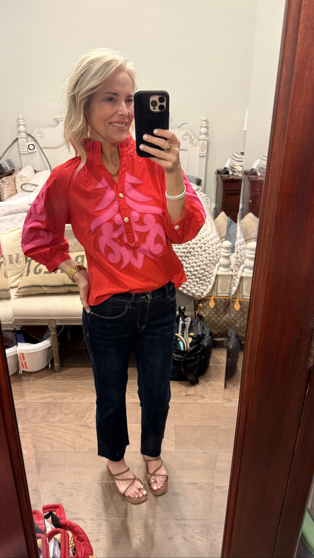 Wearing a S in top (I misspoke. It’s actually from The Willow Tree) and 7/28 in jeans (from AVARA)

#LTKootd #LTKSeasonal #LTKOver40