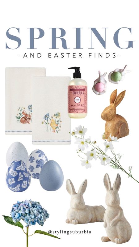 Spring + Easter Home Finds

Spring decor, Easter decor, spring florals, Easter bunny, Target finds, Easter egg, rabbit

#LTKfamily #LTKSeasonal #LTKhome