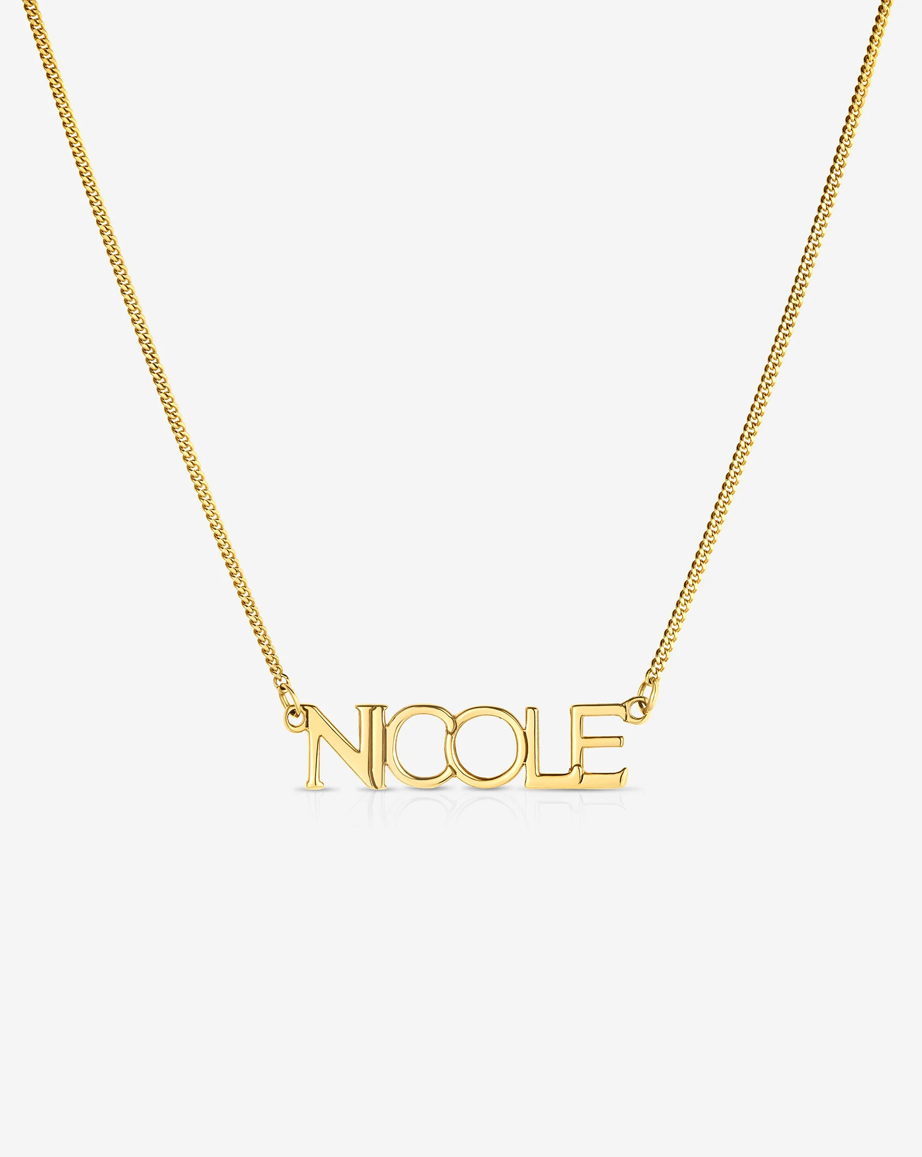 Personalized Block Name Necklace | Ring Concierge