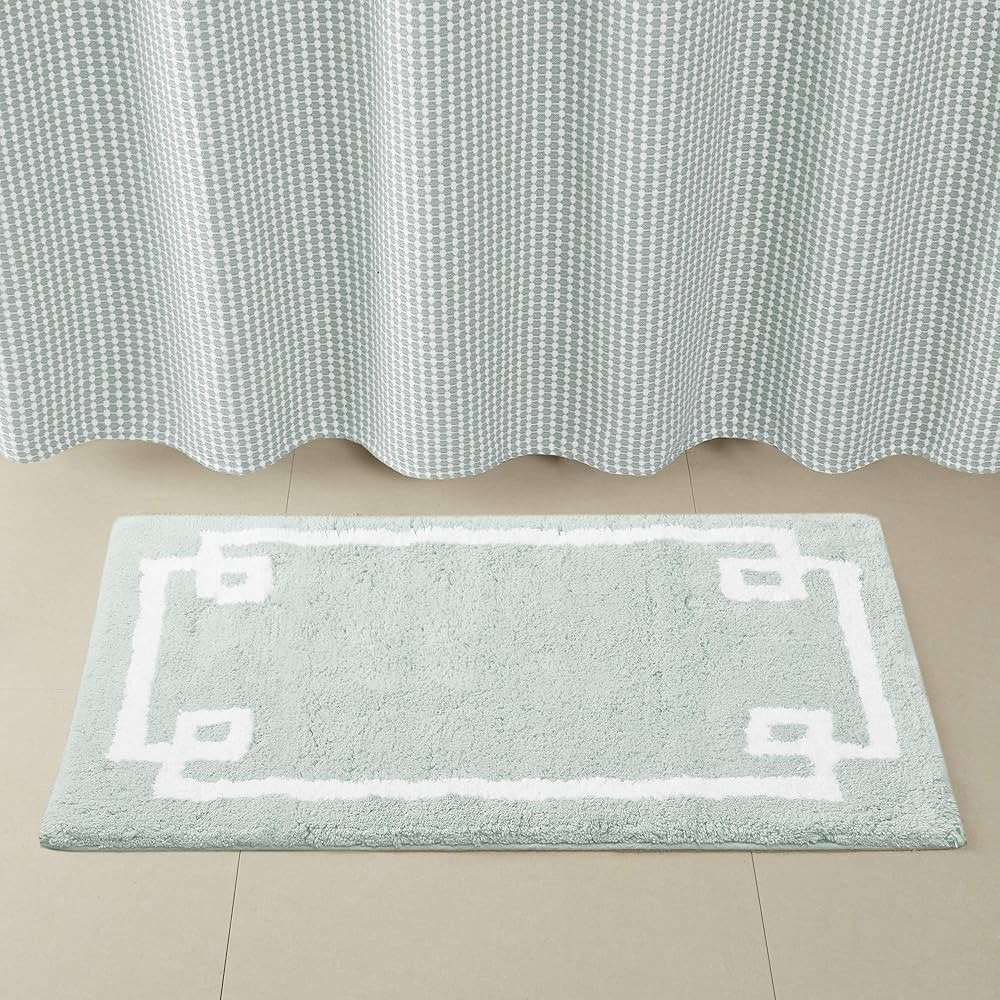 Madison Park Evan 100% Cotton Bathroom Rug Non Slip Backing-Luxrurious Tufted Plush Bath Mat Abso... | Amazon (US)