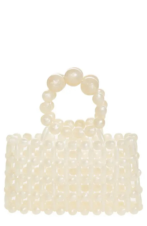 Cult Gaia Cora Beaded Handbag in Ivory at Nordstrom | Nordstrom
