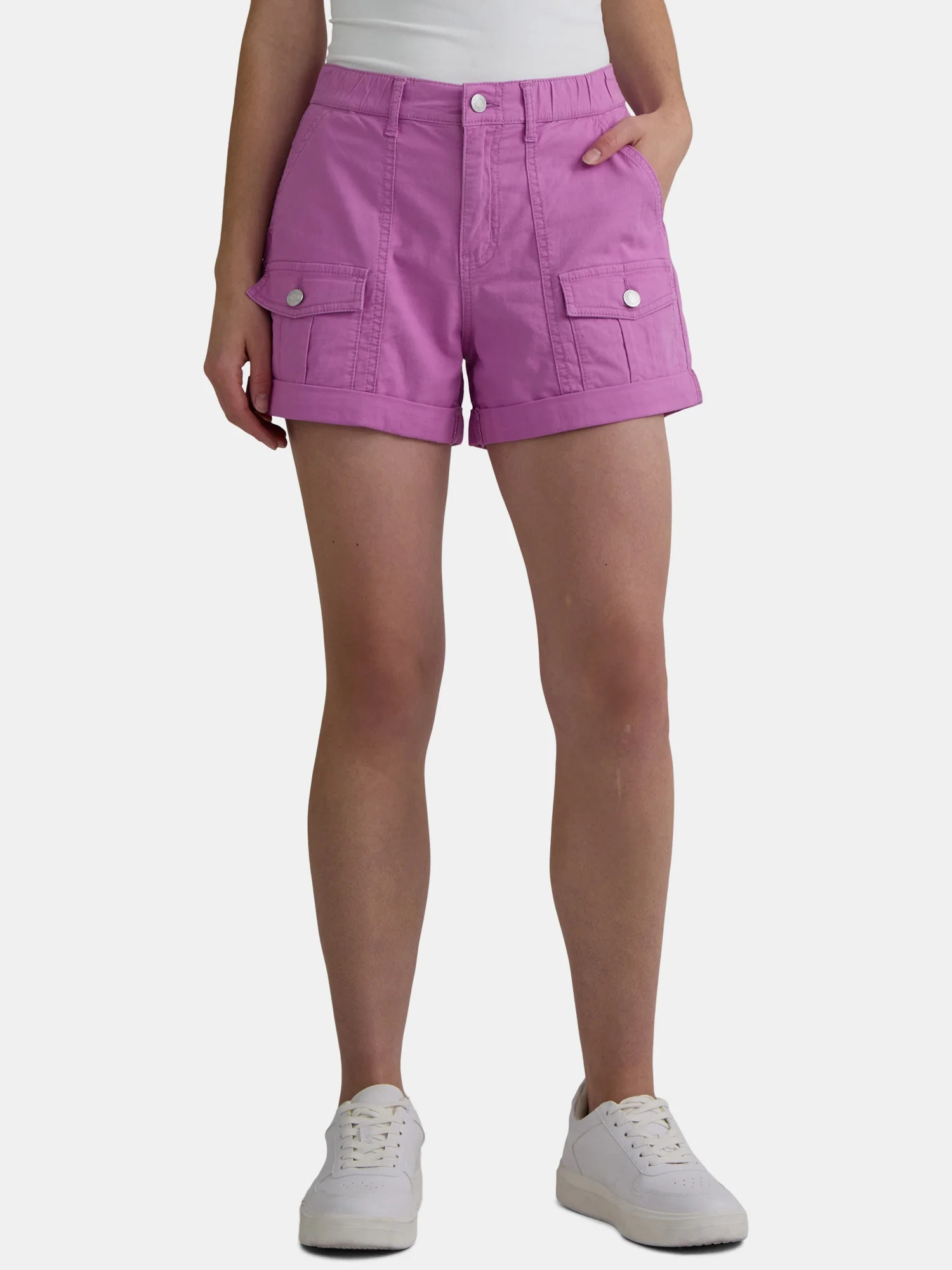 Time and Tru Women's Utility Short, 4" Inseam, Size Range 0-22 | Walmart (US)