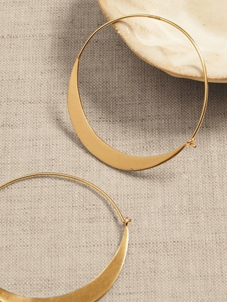 Crescent Small Hoops | Aureus + Argent | Banana Republic (US)
