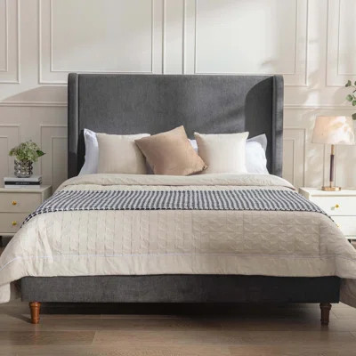 Mozter Upholstered Wingback Bed | Wayfair North America