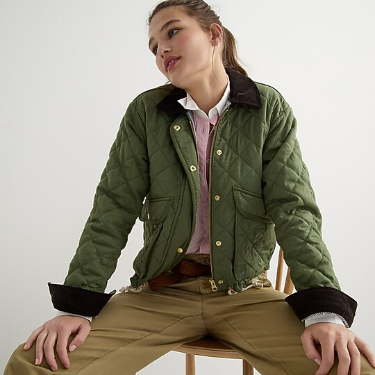Limited-edition new cropped quilted Barn Jacket | J. Crew US