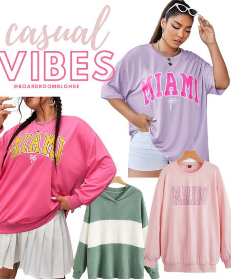 Casual tops sweatshirts curvy plus size outfit ideas fall

#LTKcurves #LTKstyletip #LTKunder50